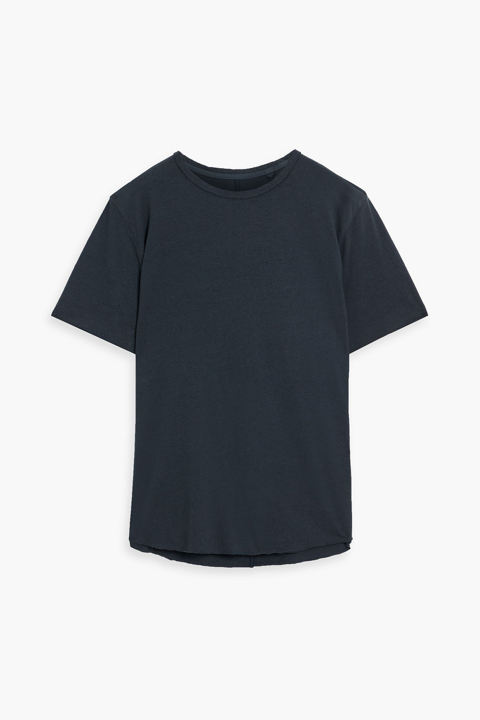 rag & bone - haydon linen and cotton-blend jersey t-shirt - blue - m