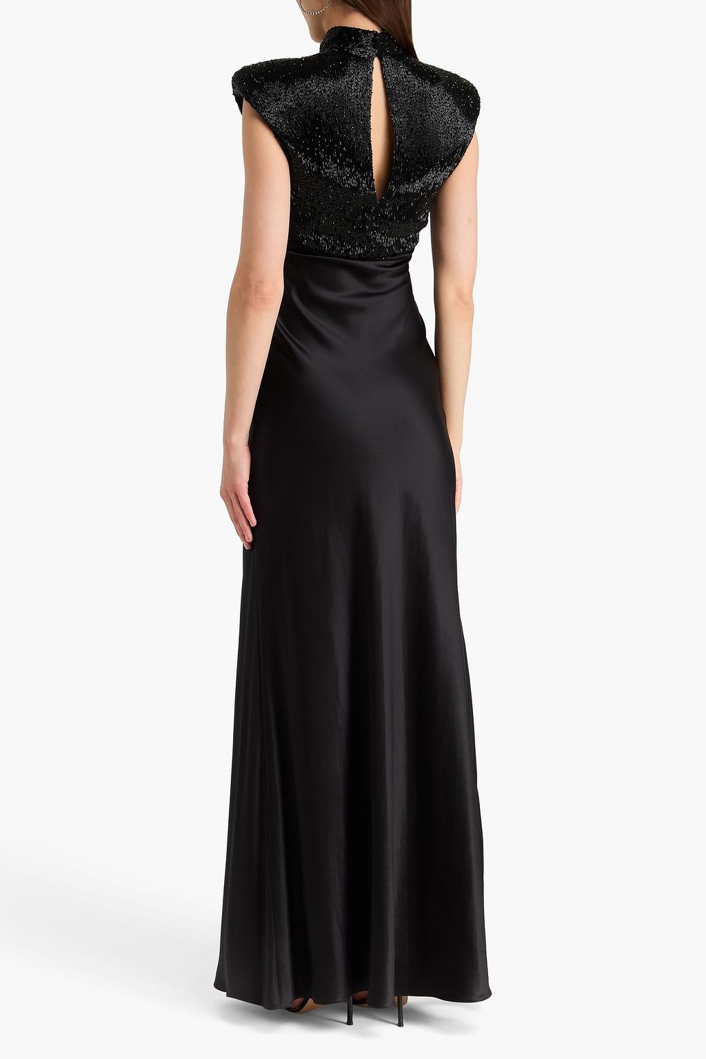 shop evening dresses for women Chic and Holland HF110158 - Beaded Couture Evening Gown 26 / Gold