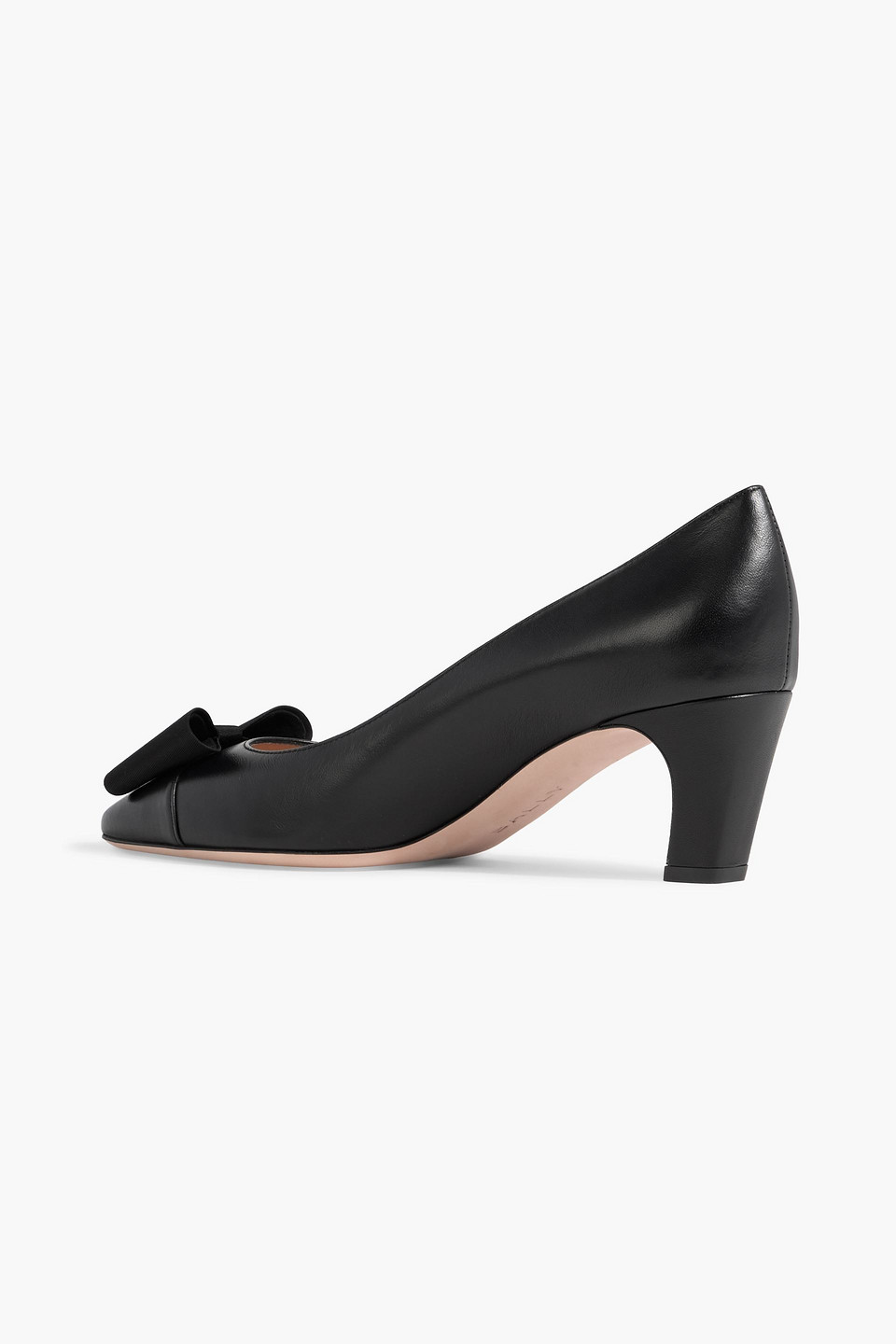 Bally Bemily 55 Bow-detailed Leather Pumps In Animal Print