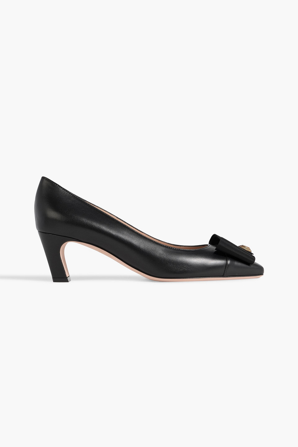 Bally Bemily 55 Bow-detailed Leather Pumps In Animal Print