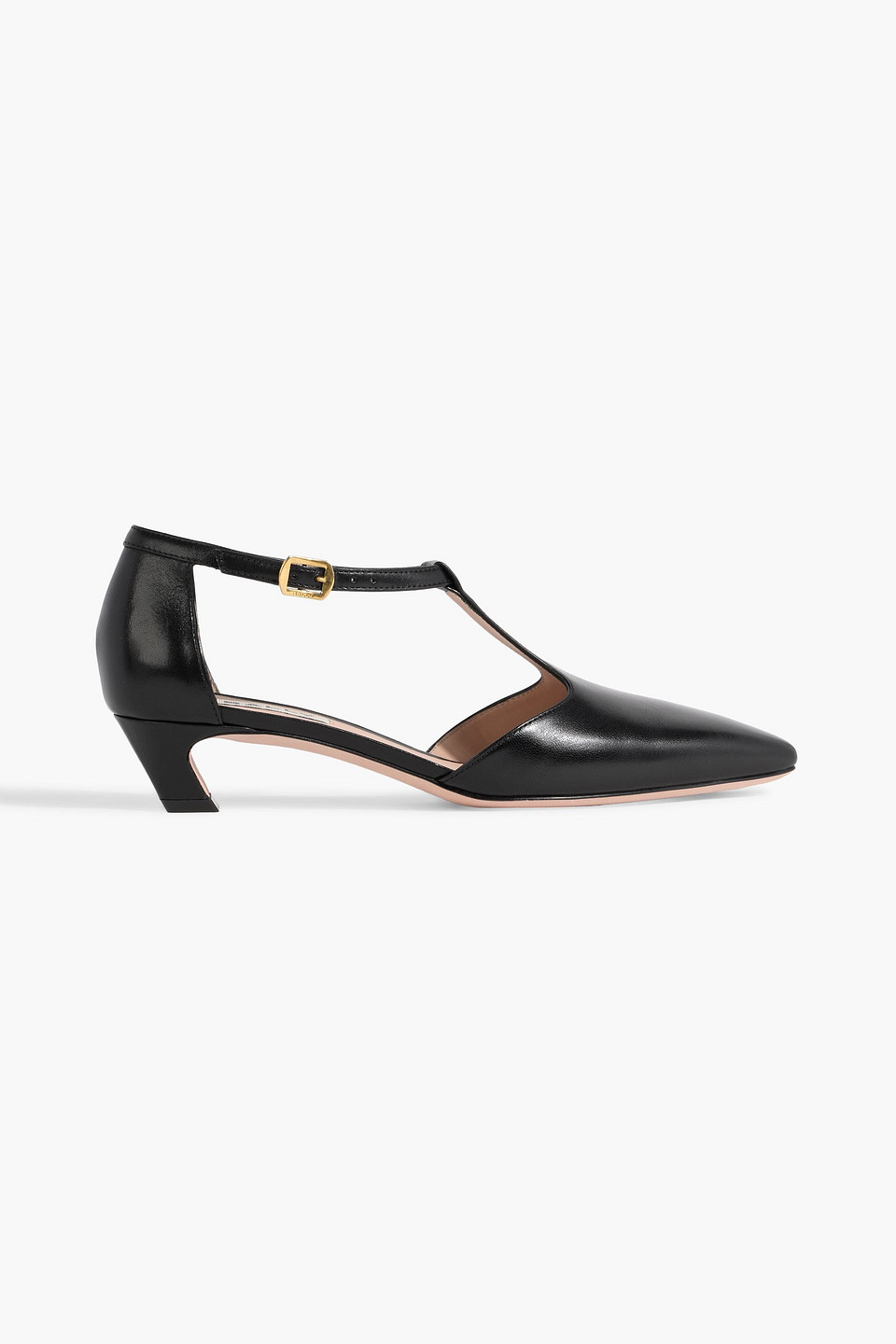bally - symira leather mary jane pumps - black - eu 38