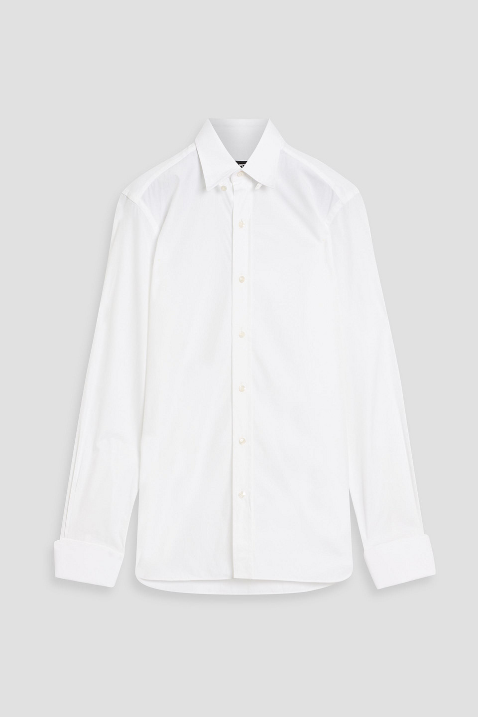 tom ford - cotton-poplin shirt - white - eu 38