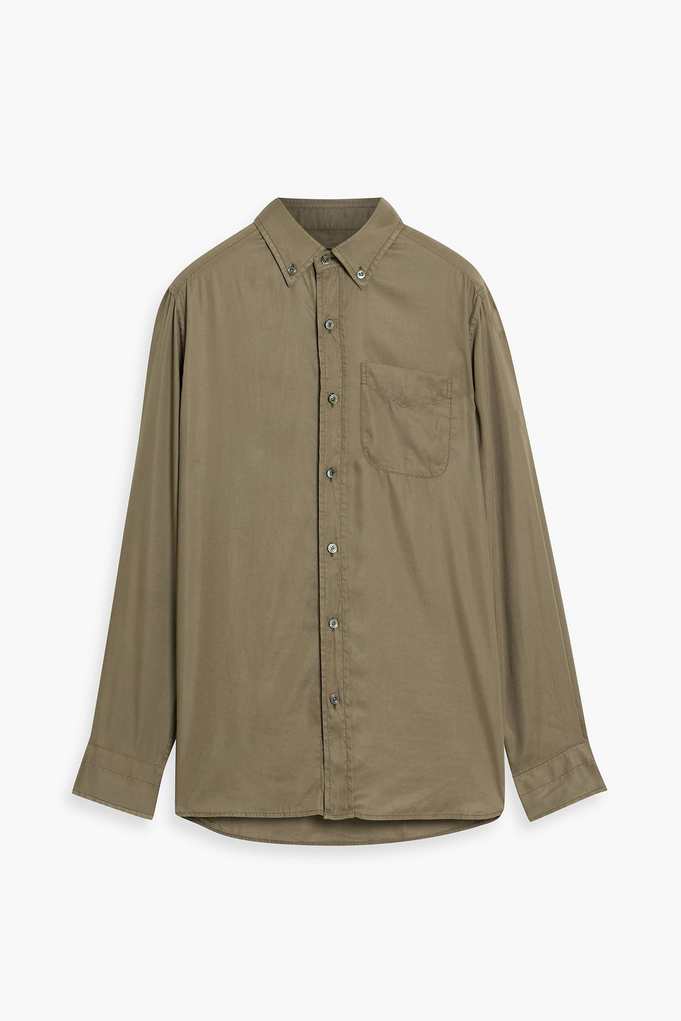 tom ford - lyocell shirt - green - eu 40