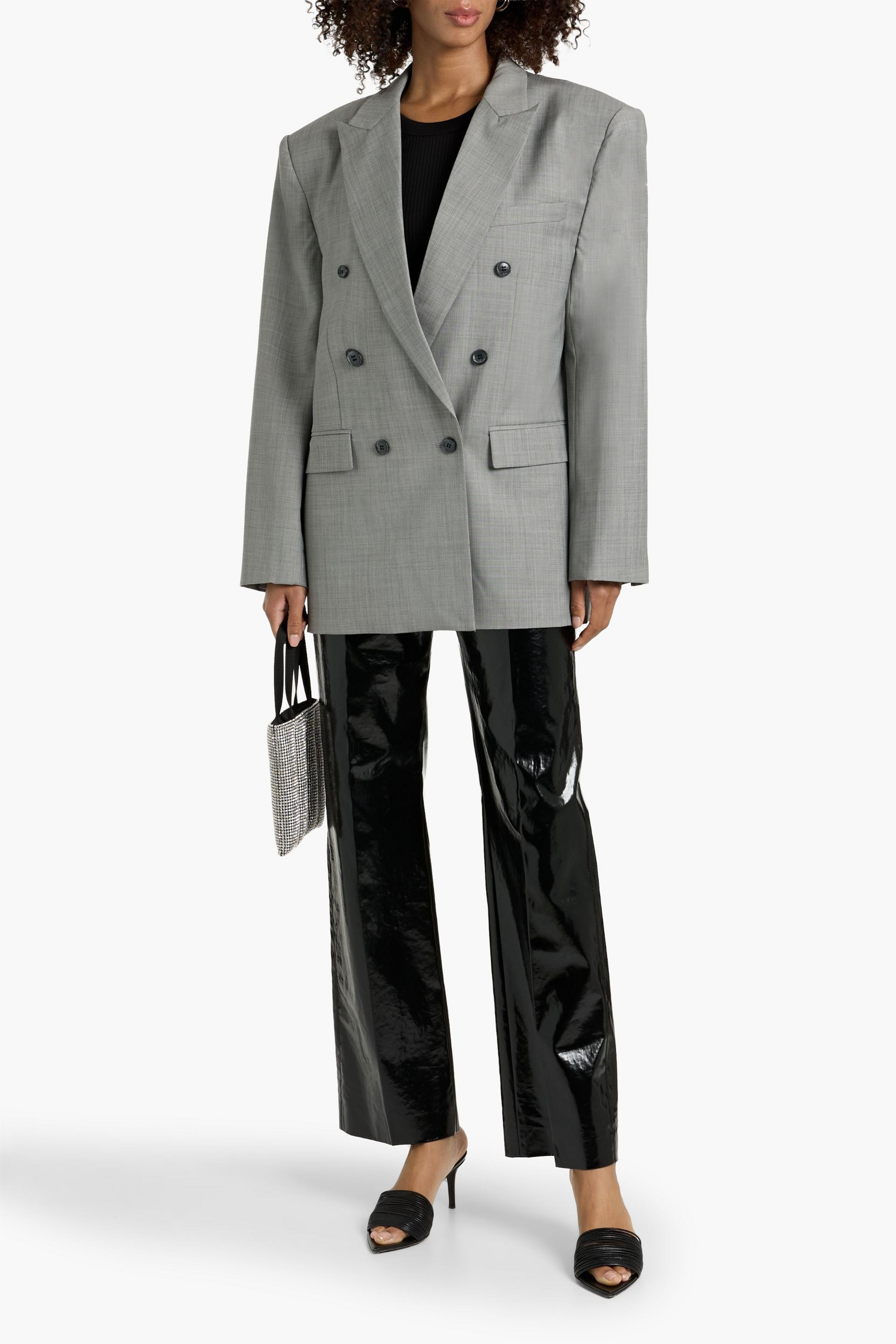 Ronny Kobo 1988 double-breasted twill blazer
