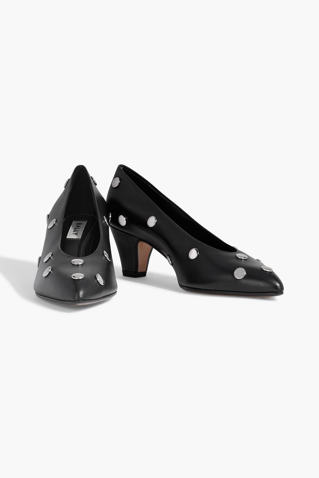 BALLY Bemily 55 bow-detailed leather pumps | THE OUTNET
