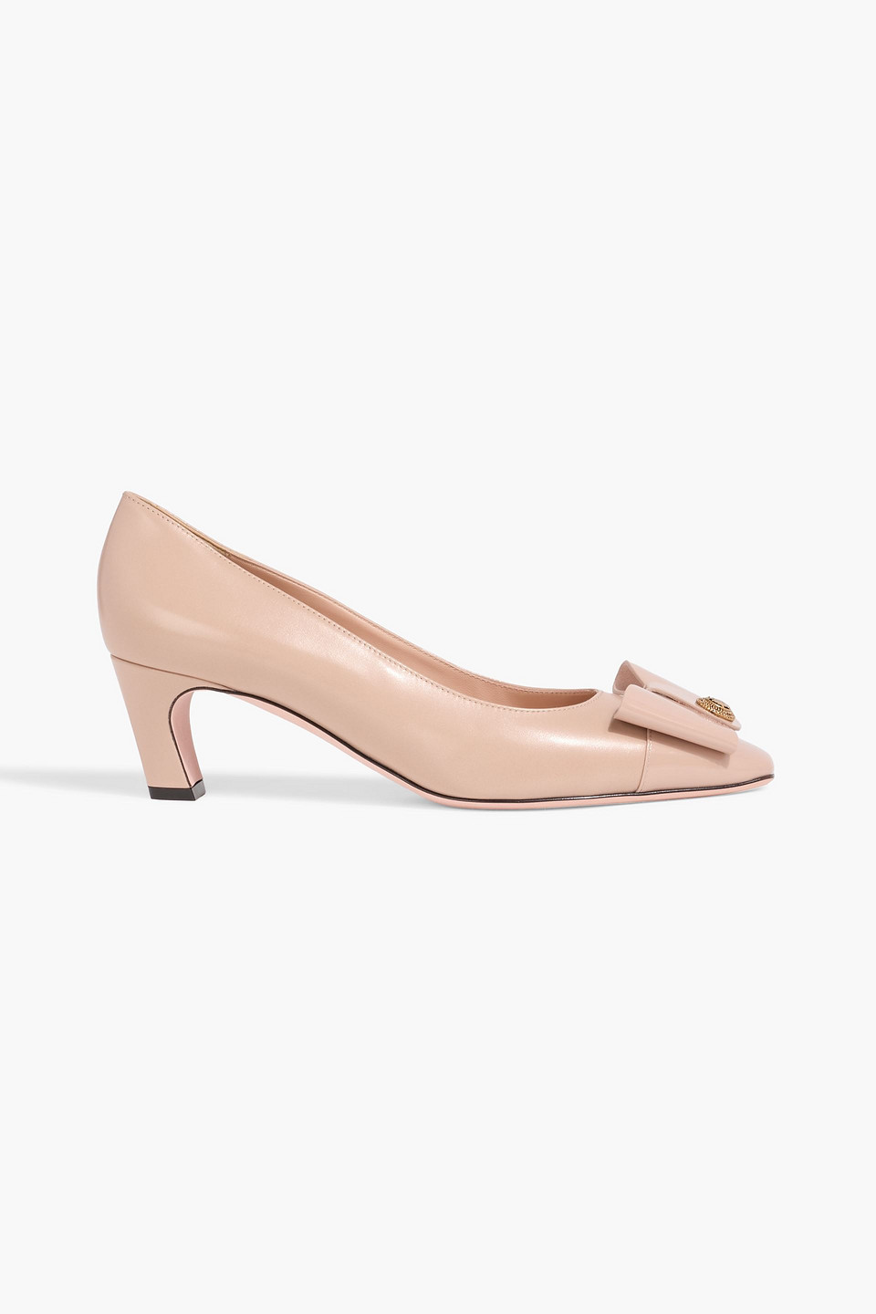Bally Bemily 55 Bow-detailed Leather Pumps In Multi