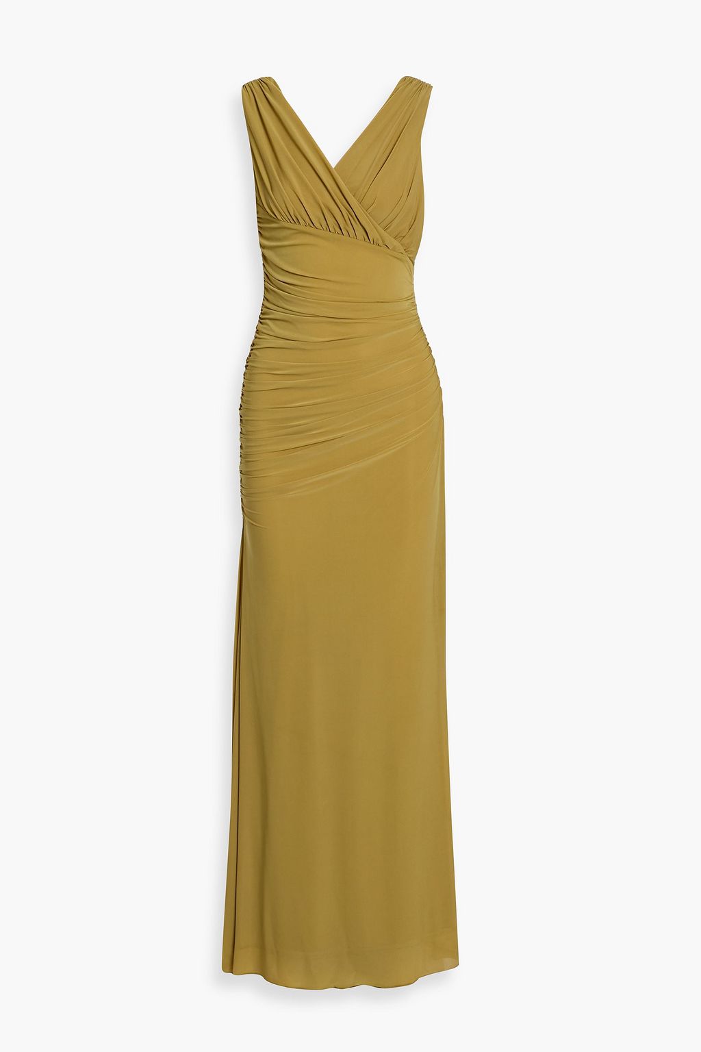 Ronny Kobo Sophia draped jersey maxi dress - Women - Mustard Dresses - L Ronny Kobo Sophia draped jersey maxi dress - Women - Mustard Dresses - L
