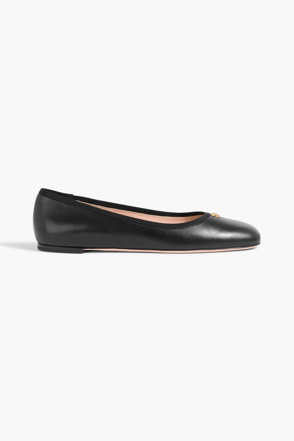 bally - biuty leather ballet flats - black - eu 39.5