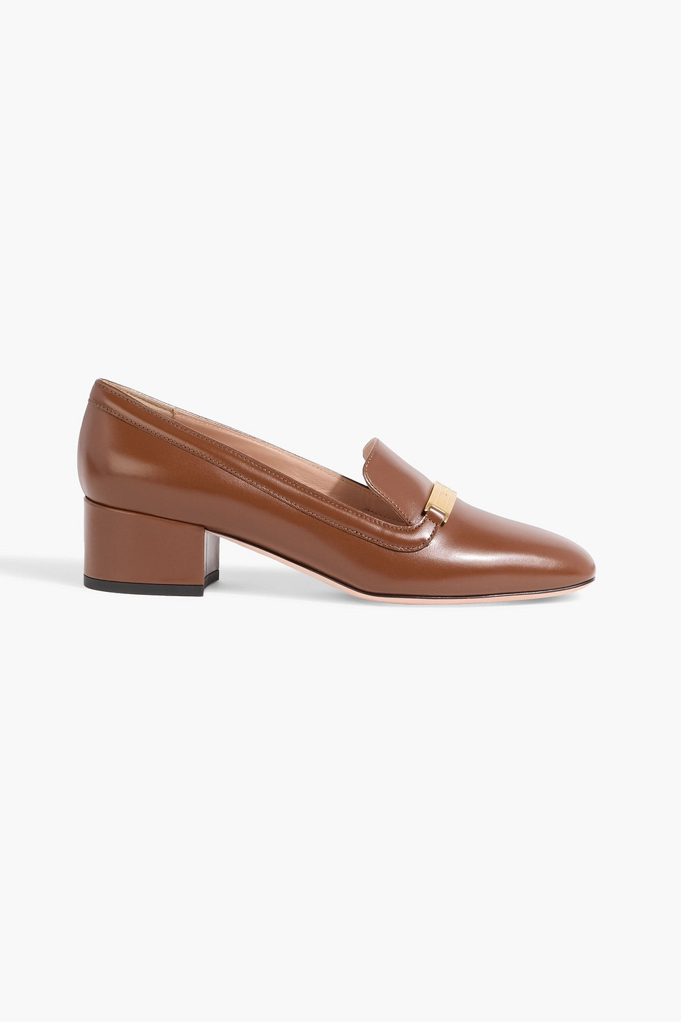 Bally Delisa Embellished Leather Pumps In Brown