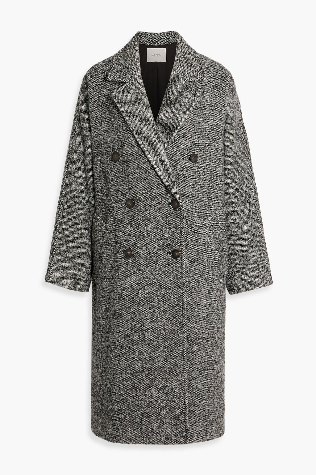 VINCE. Double-breasted tweed coat | THE OUTNET