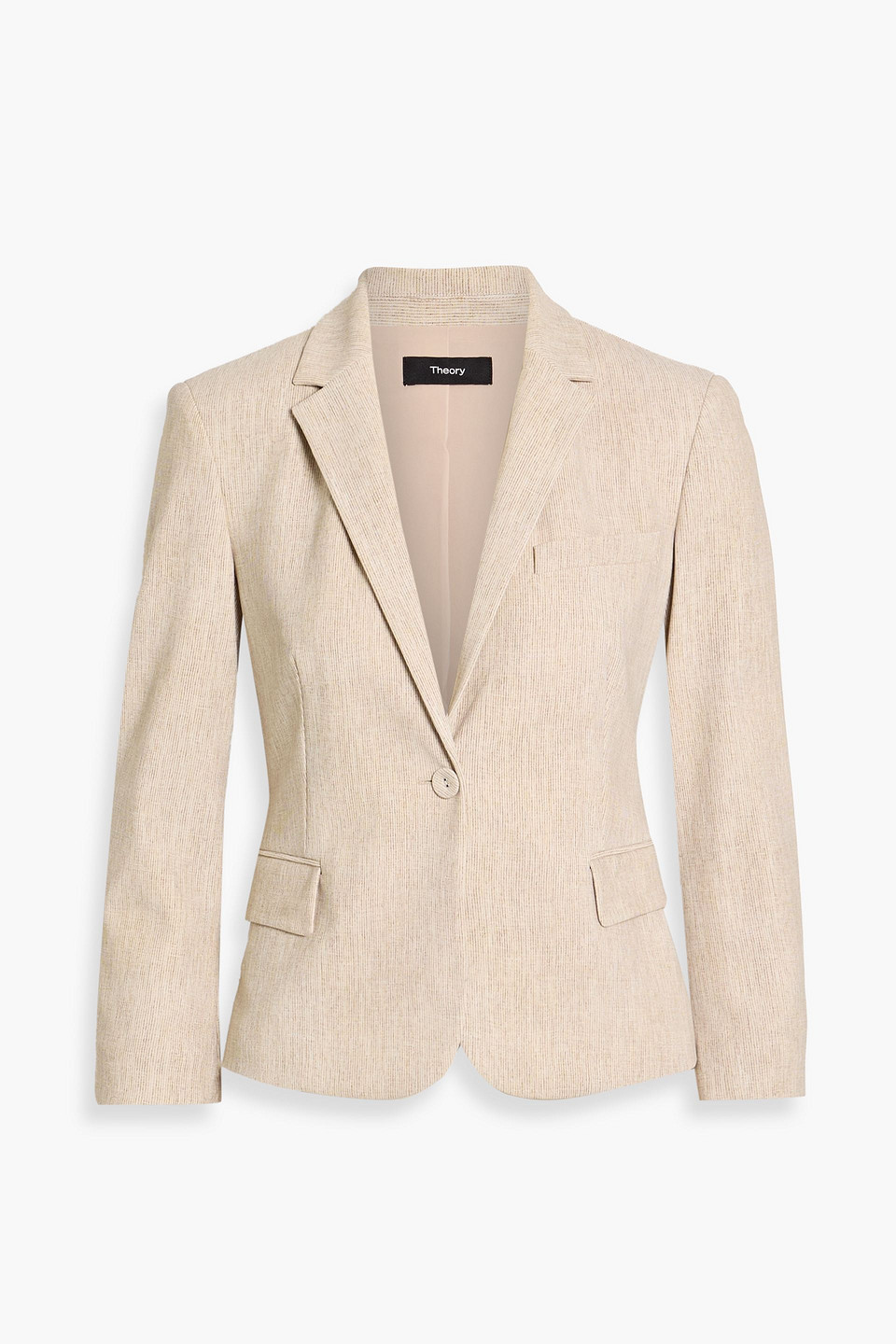 theory - printed jersey blazer - neutral - us 00