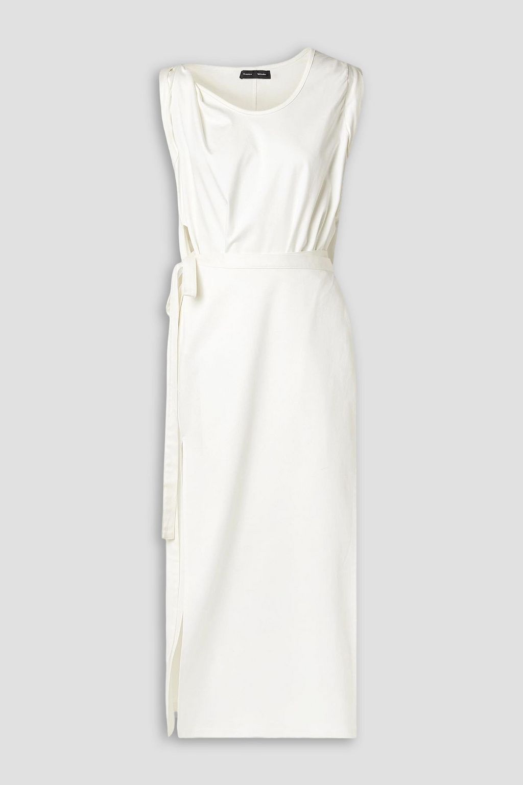PROENZA SCHOULER Lynn gathered cotton-jersey midi wrap dress | THE OUTNET
