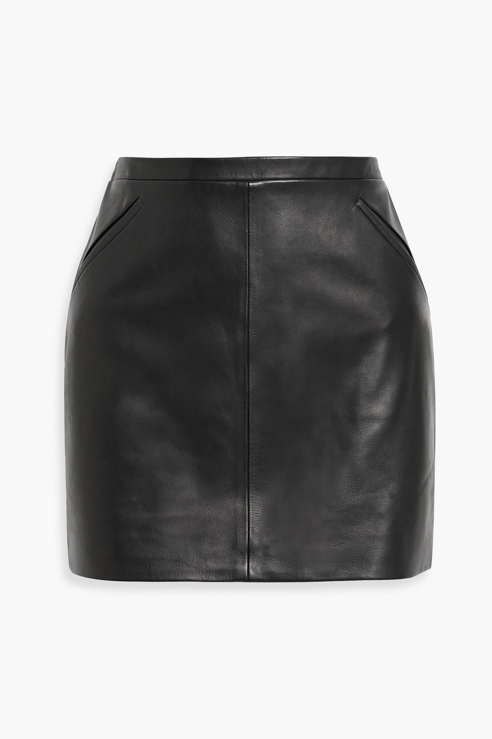 tom ford - leather mini skirt - black - it 38