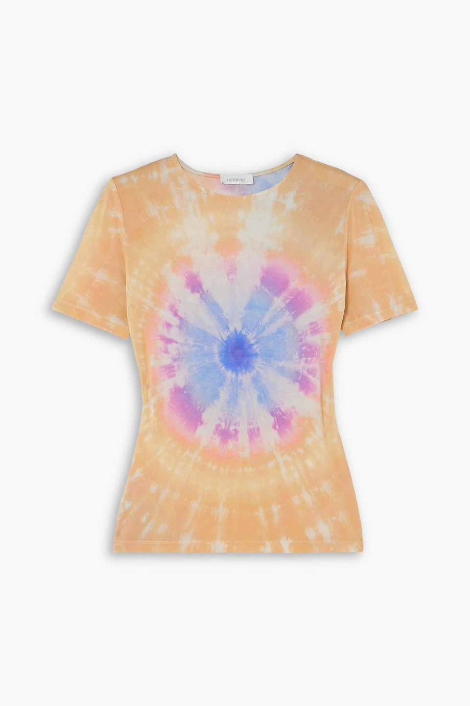 Rabanne Second Skin Tie-dyed Stretch-jersey T-shirt In Multi