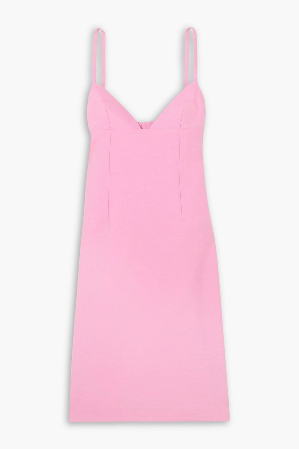 jacquemus - camison wool and silk-blend midi dress - pink - fr 34
