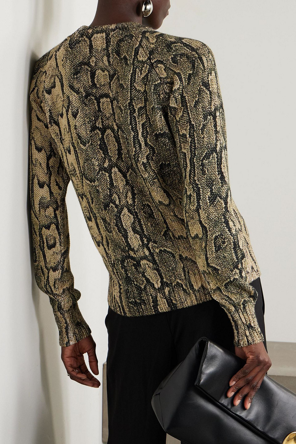  Dries Van Noten - Strickpullover Mit Schlangenprint - Animal-print - Xs 