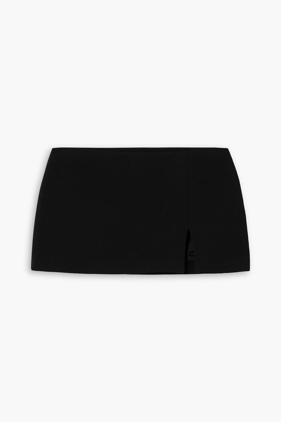 acne studios - crepe mini skirt - black - de 36