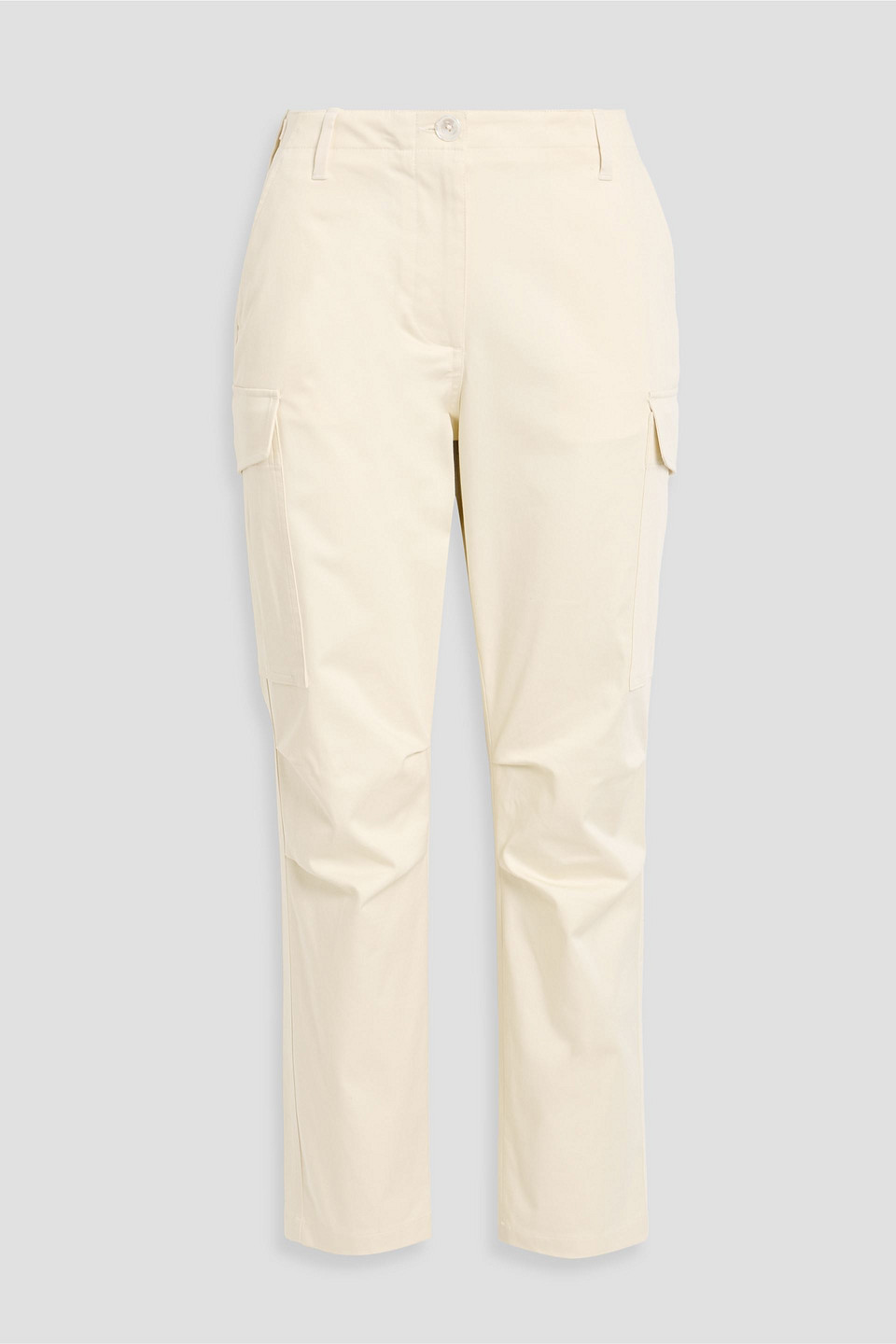 Tom Ford Cotton-blend Poplin Cargo Pants In White