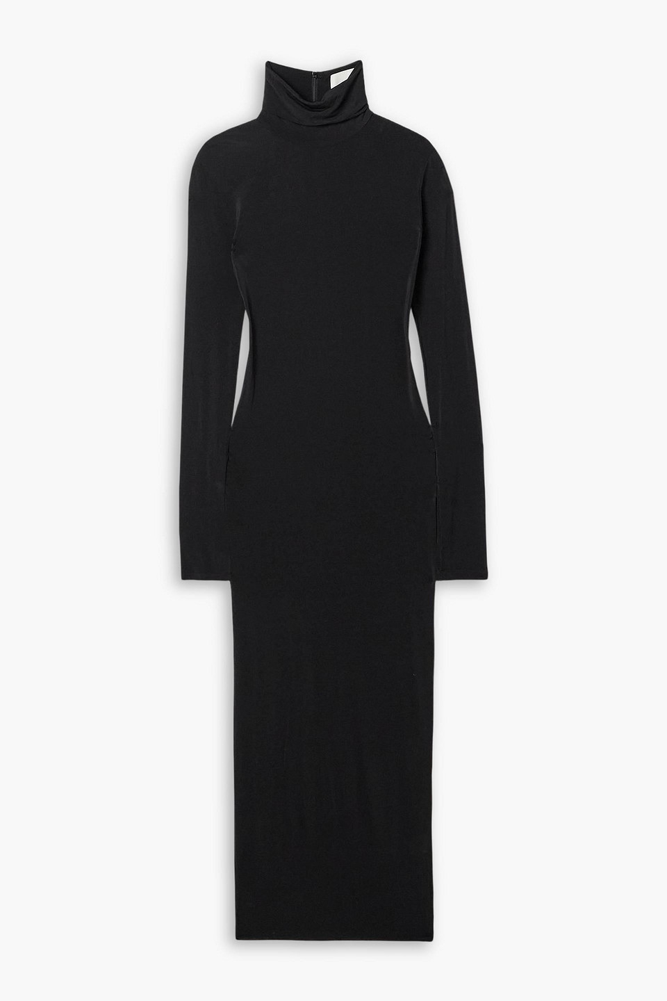 isabel marant - vanessa stretch-jersey turtleneck midi dress - black - fr 40