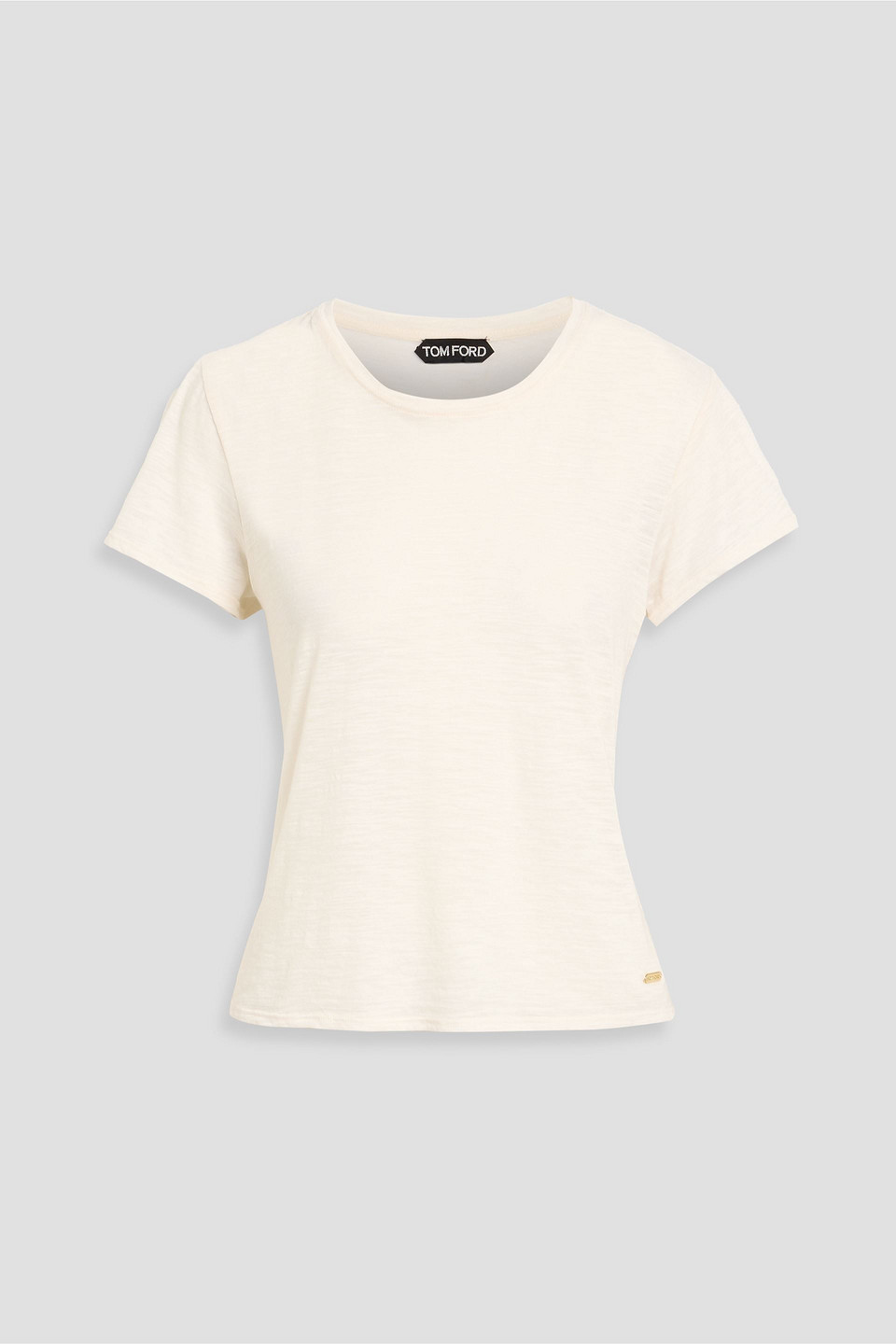 tom ford - slub cotton-blend jersey t-shirt - white - it 34