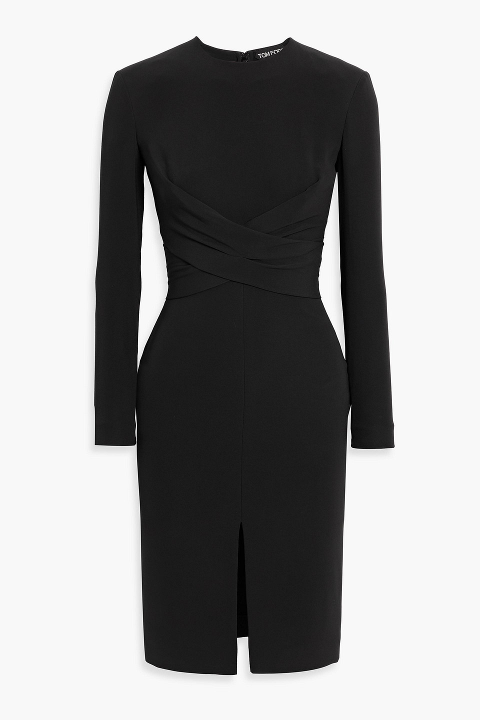 tom ford - silk-blend dress - black - it 38
