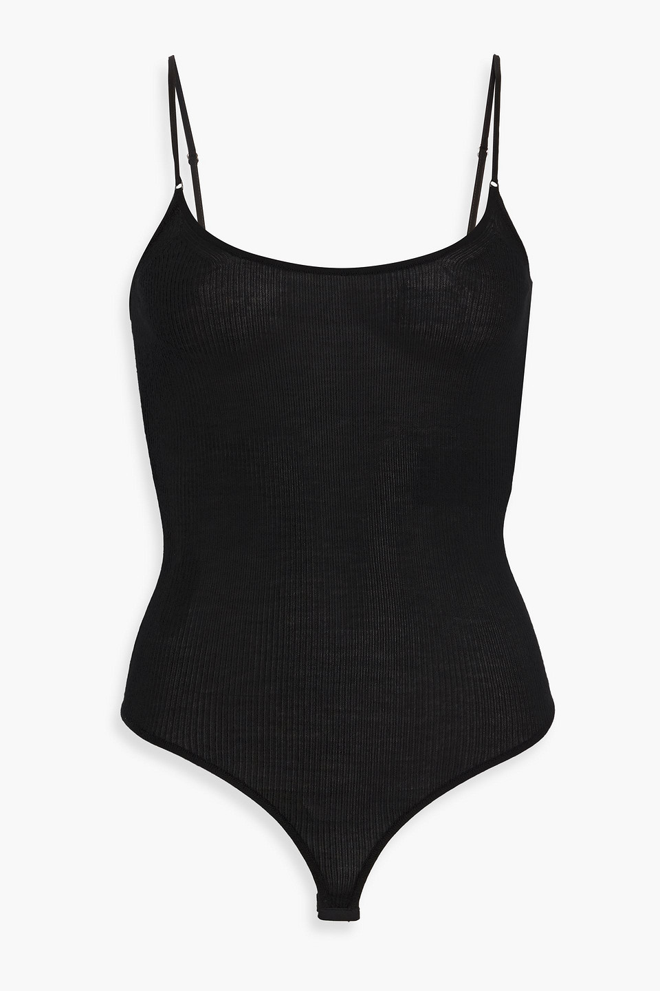 Tom Ford Cashmere And Silk-blend Bodysuit In Black