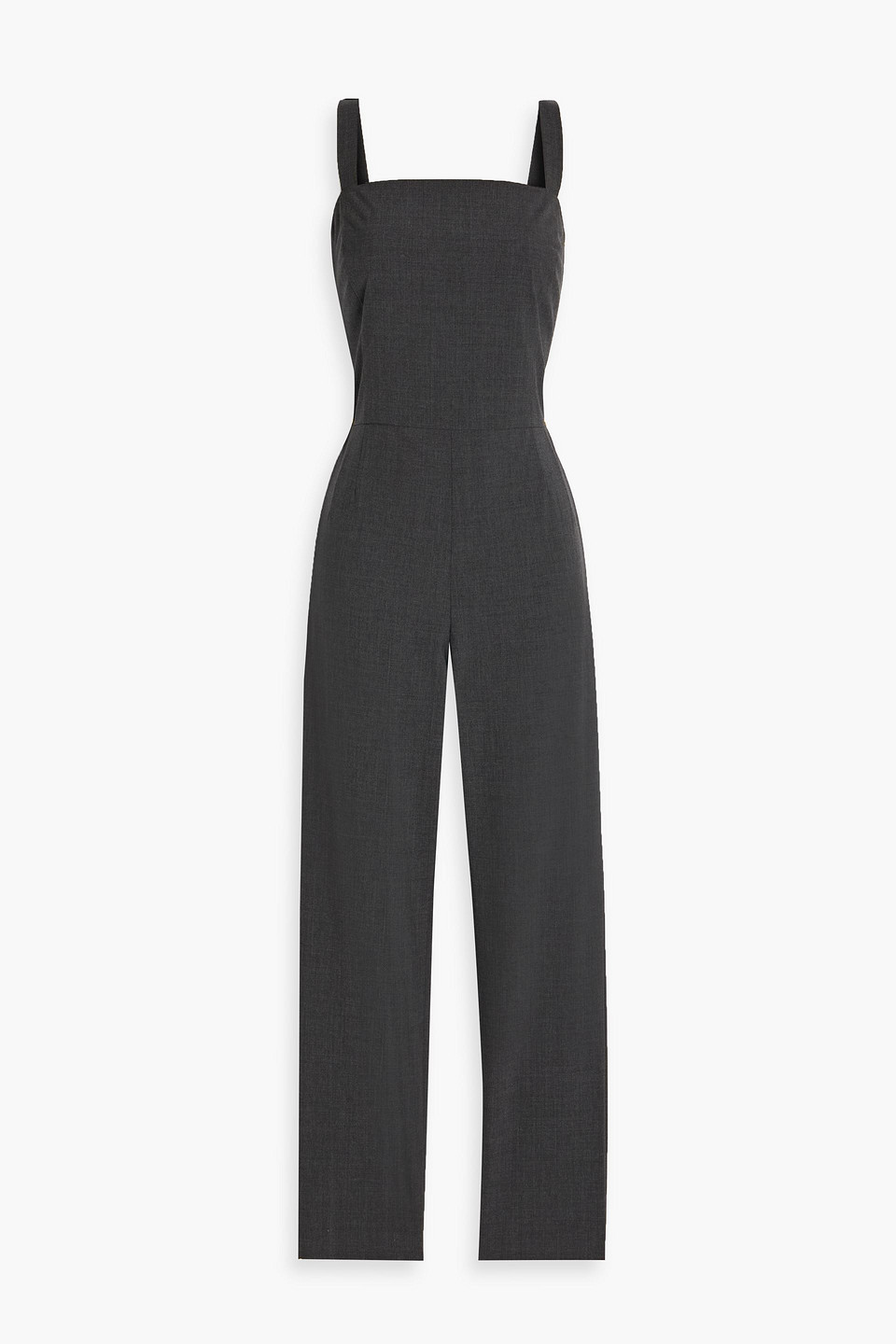 Theory Wool-blend Jumpsuit In Black