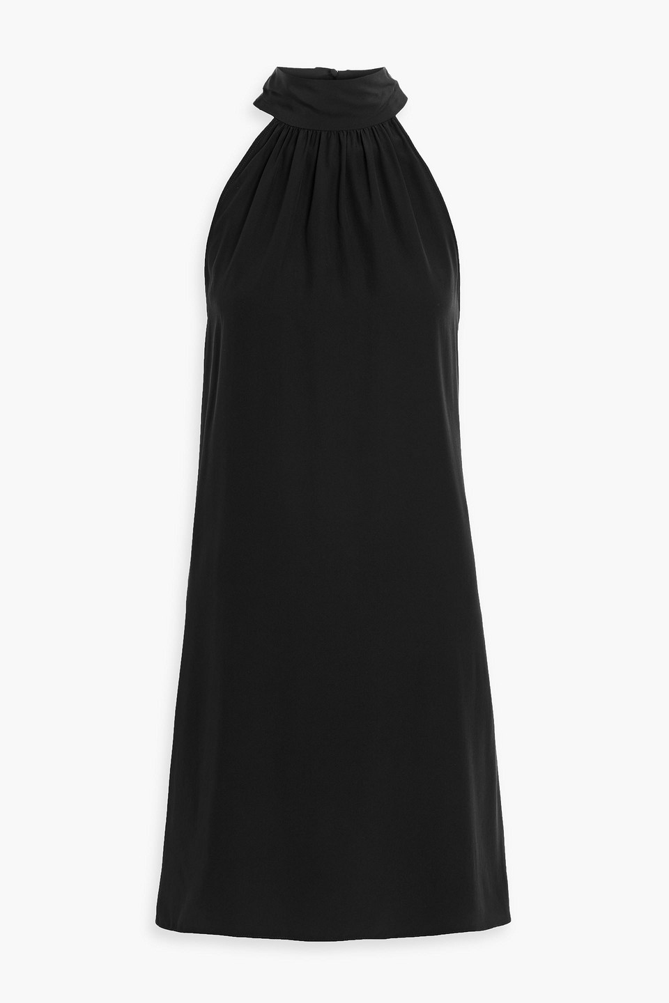 tom ford - silk-crepe mini dress - black - it 38