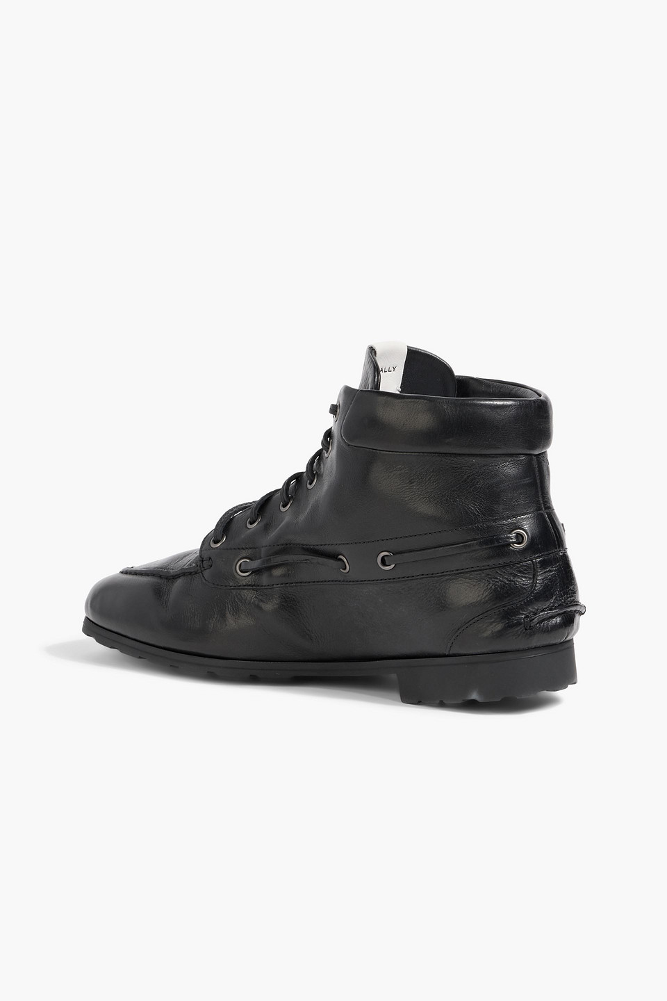 Bally Paphos Leather Combat Boots In Multi