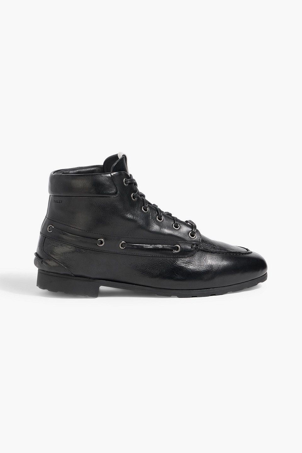 Bally Paphos Leather Combat Boots In Multi
