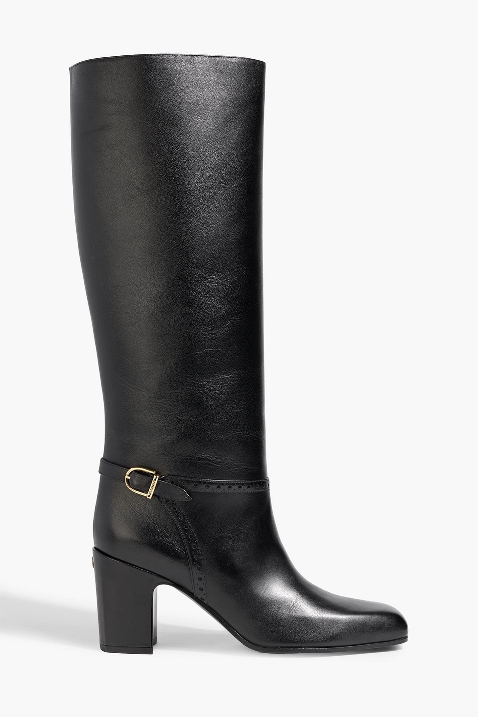 bally - enilda 75 leather knee boots - black - eu 40