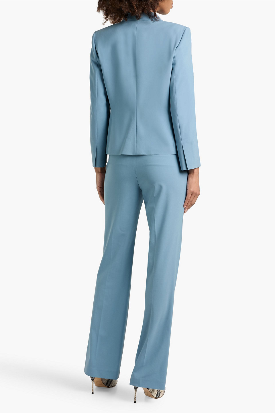 Theory Wool-blend Blazer In Blue