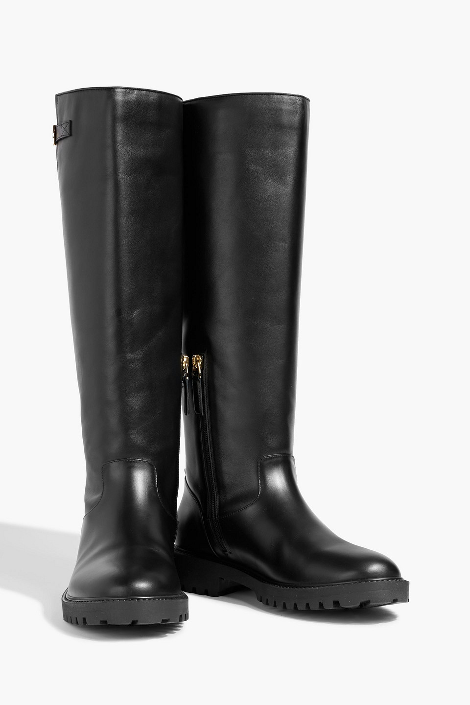Bally Dakota Leather Knee Boots In Multi