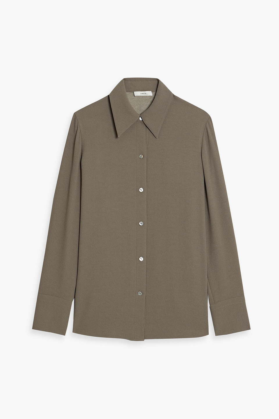 vince. - crepe shirt - neutral - xs