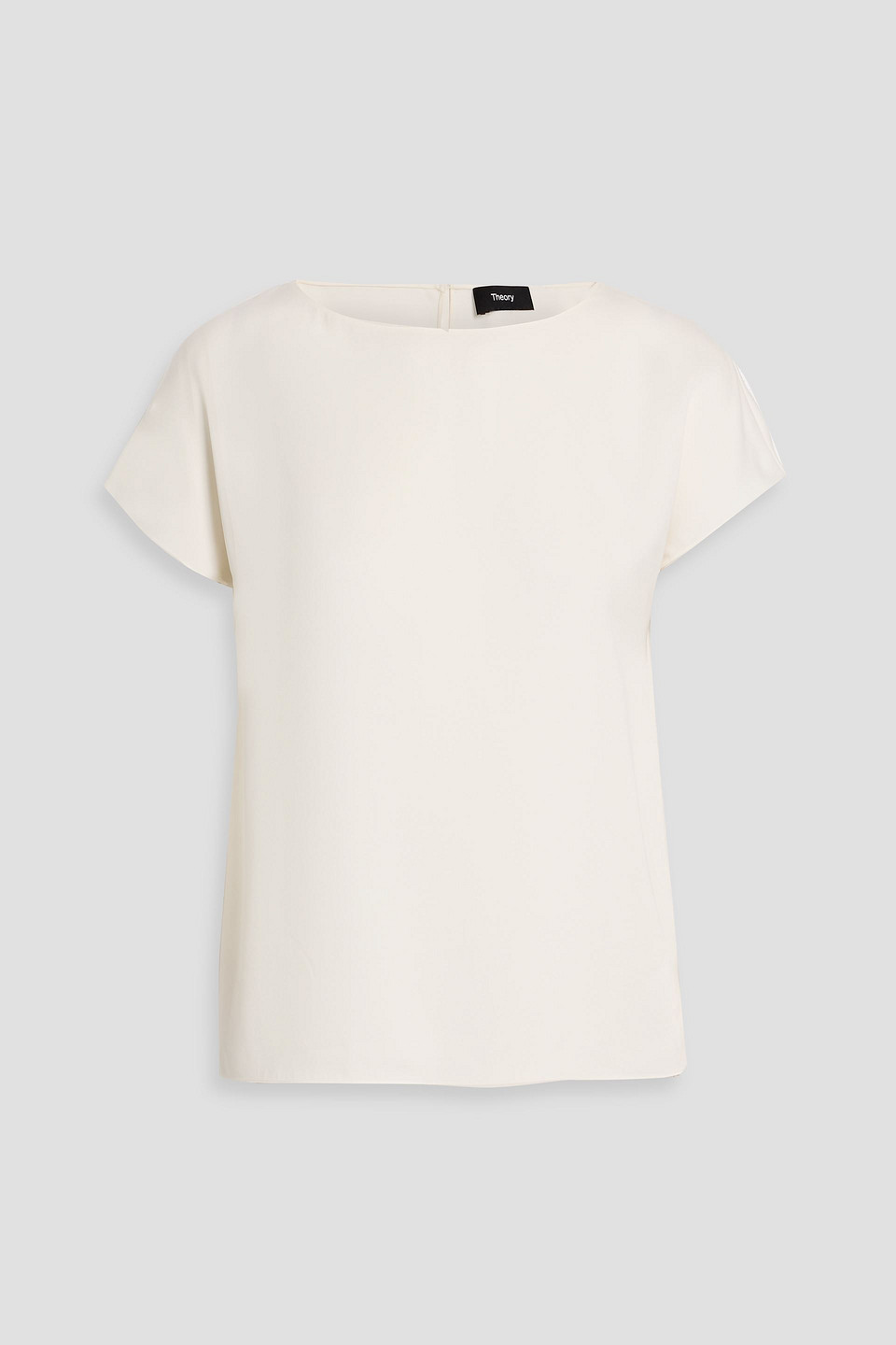 theory - silk top - white - xs
