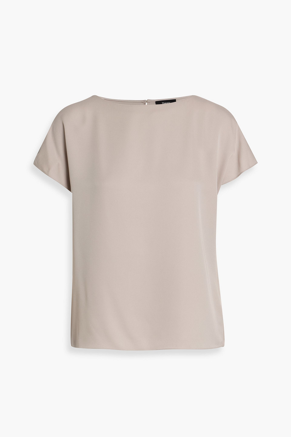 Theory Silk Top In Neutral
