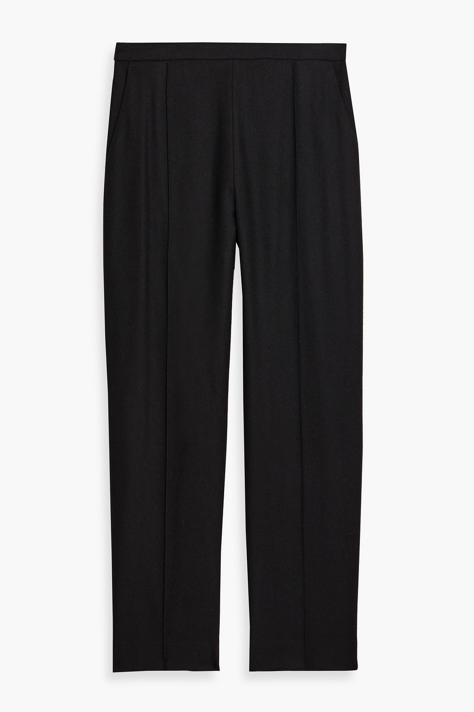 vince. - flannel tapered pants - black - xxs