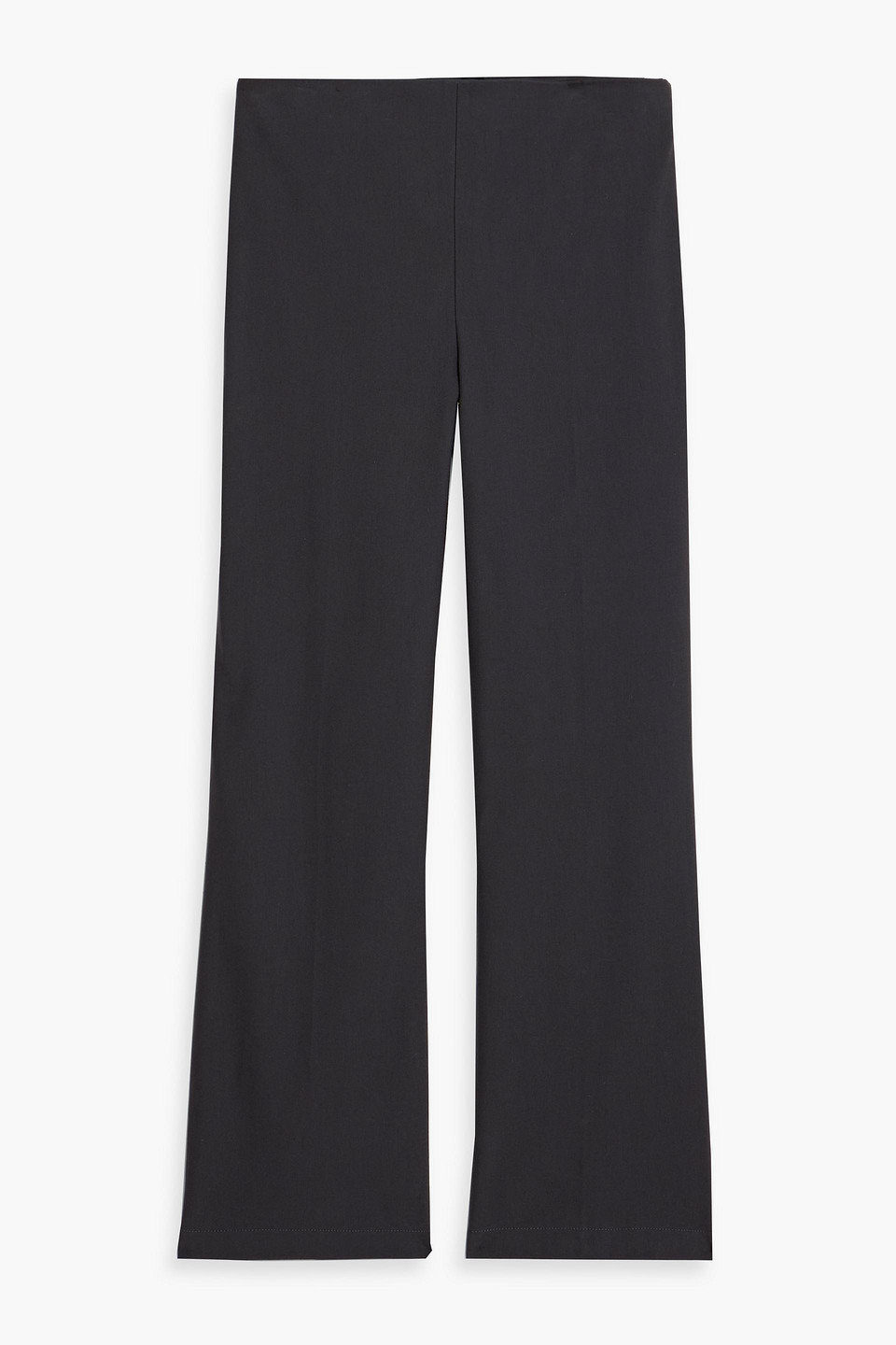 theory - cotton-blend twill kick-flare pants - gray - us 6