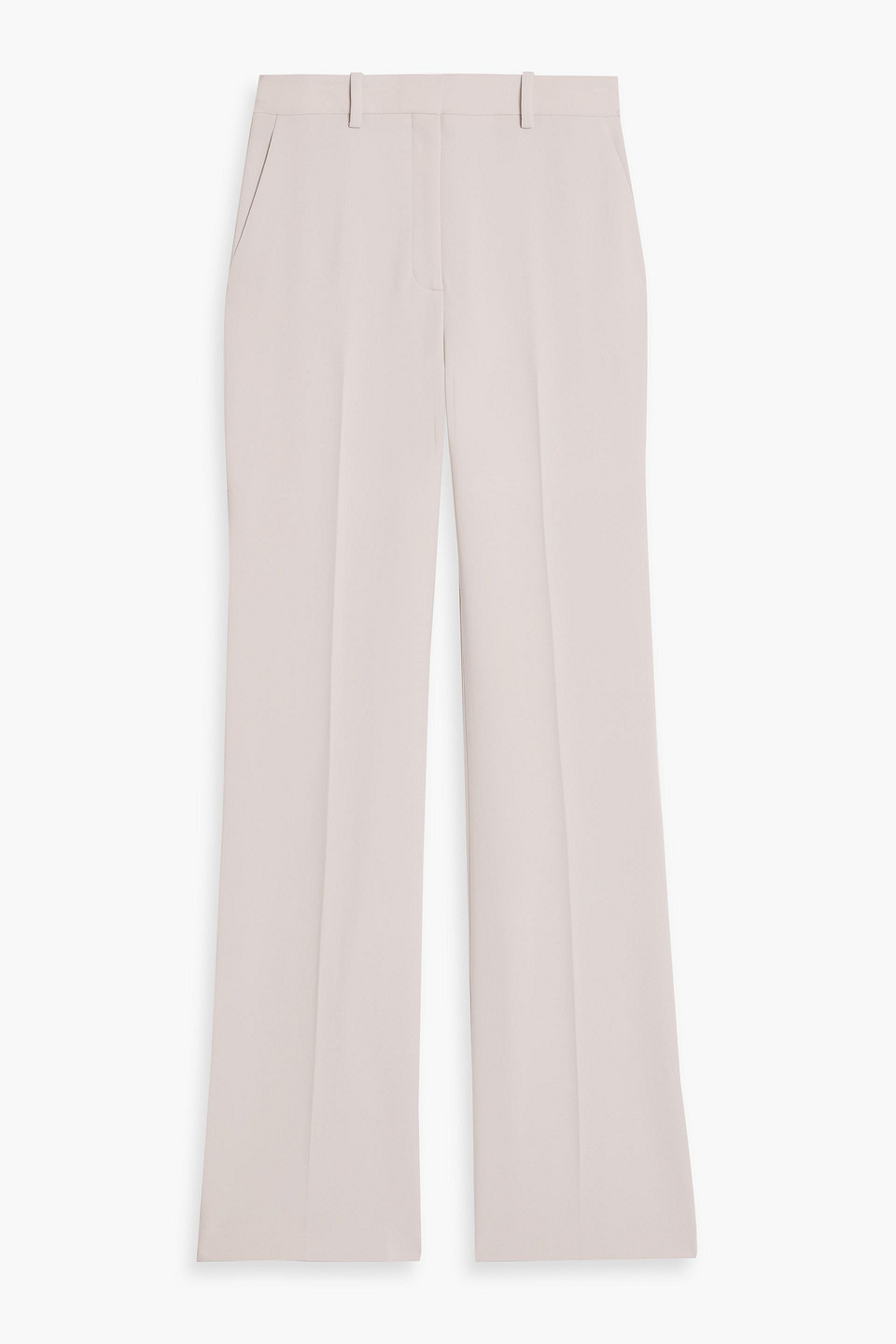 theory - crepe straight-leg pants - gray - us 00