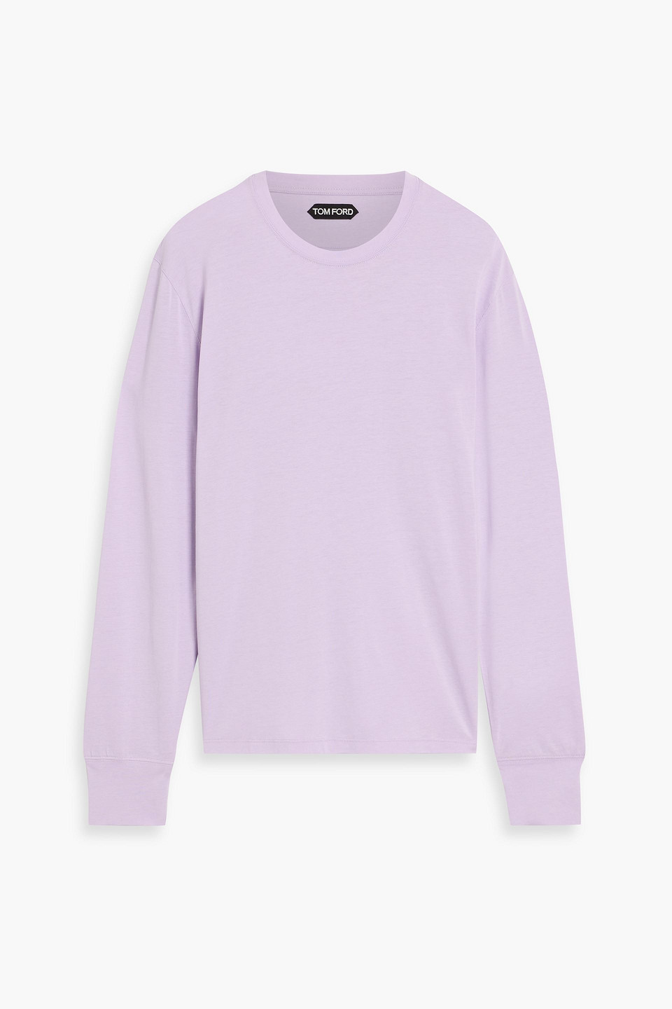 tom ford - lyocell and cotton-blend jersey t-shirt - purple - it 50