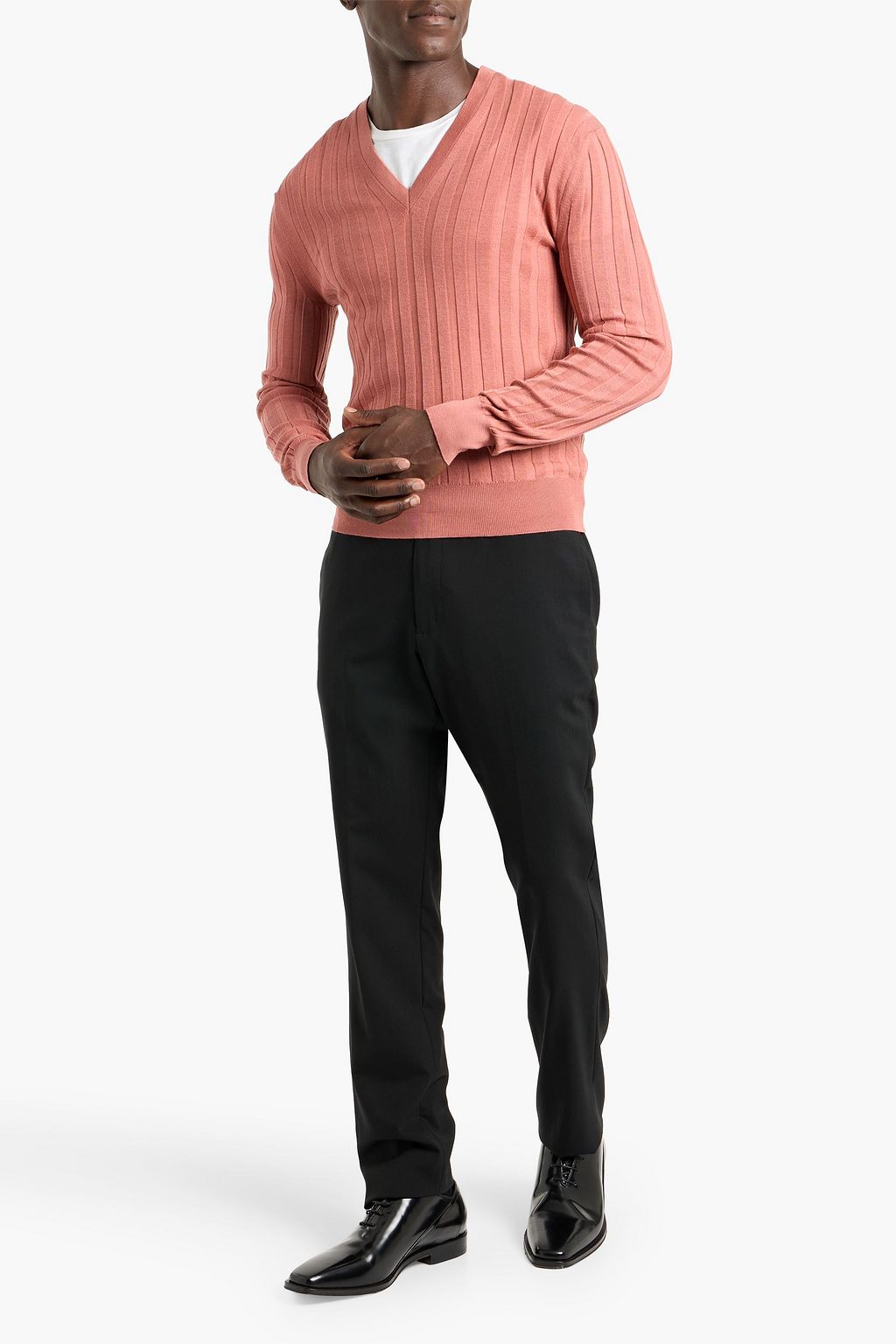 TOM FORD Ribbed cashmere and silk-blend sweater | THE OUTNET