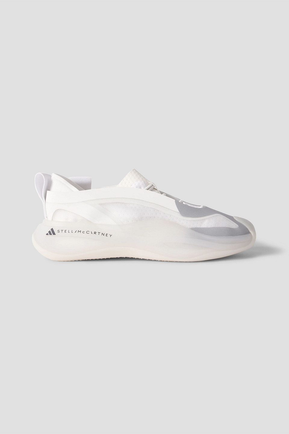 adidas by stella mccartney - low ground mesh and tpu sneakers - white - uk 4