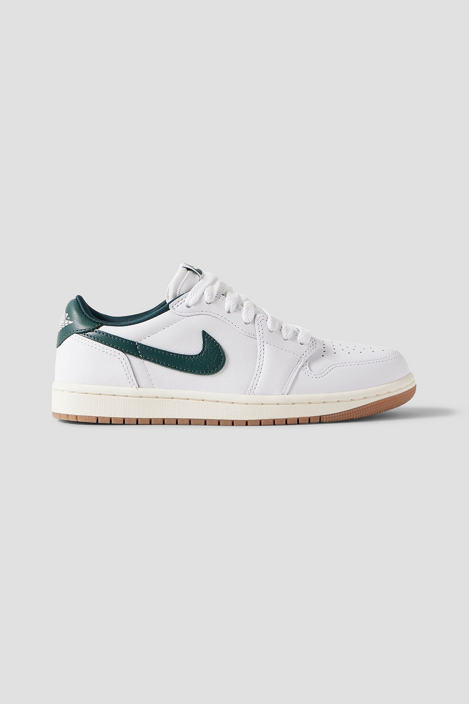 nike - air jordan 1 low og leather sneakers - white - us 5