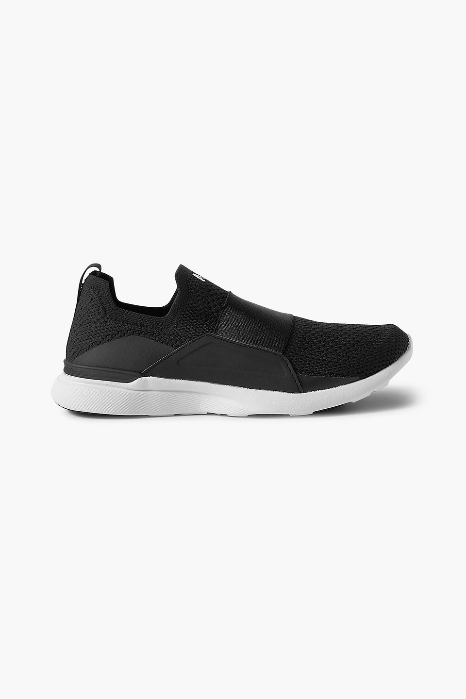 apl athletic propulsion labs - techloom bliss mesh and stretch slip-on sneakers - black - us 5