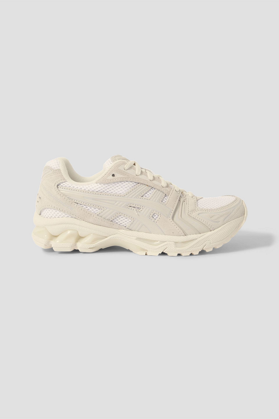 asics - gel-kayano 14 rubber-trimmed canvas sneakers - neutral - 6.5w/ 5m