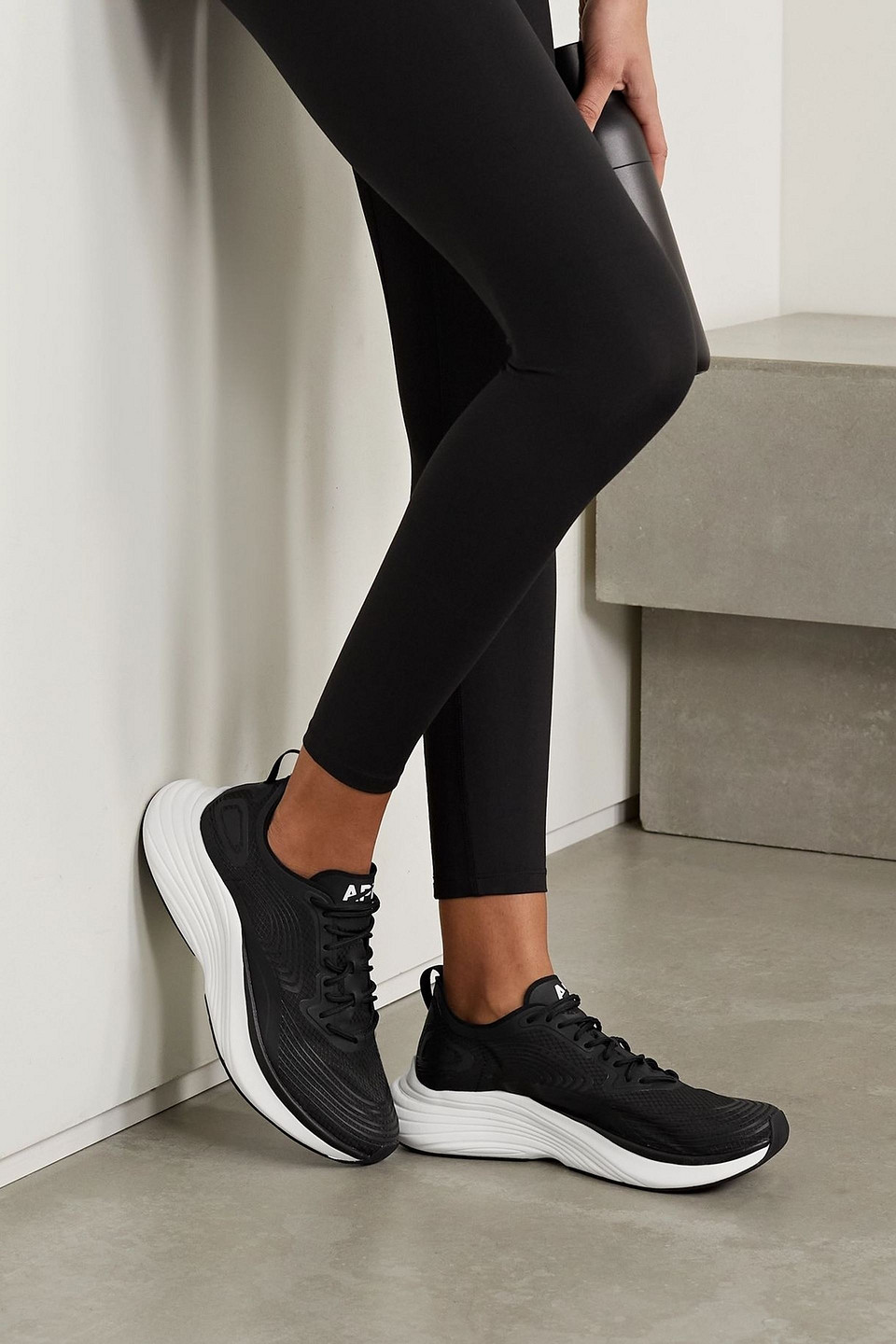  Apl Athletic Propulsion Labs - Streamline Rubber-trimmed Ripstop Sneakers - Black - Us 6.5 