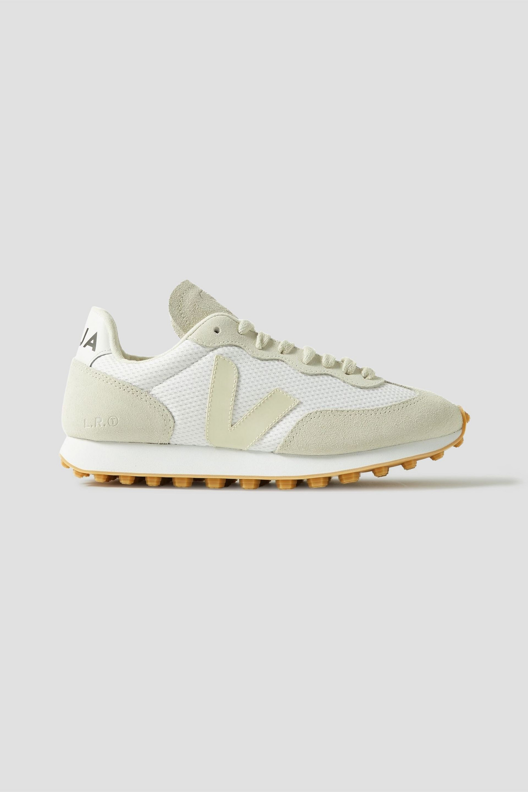Veja Rio Branco leather-trimmed suede and mesh sneakers