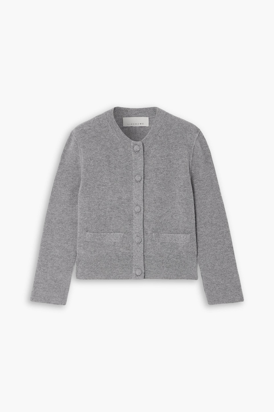 Liberowe Amelie Cashmere Cardigan In Gray
