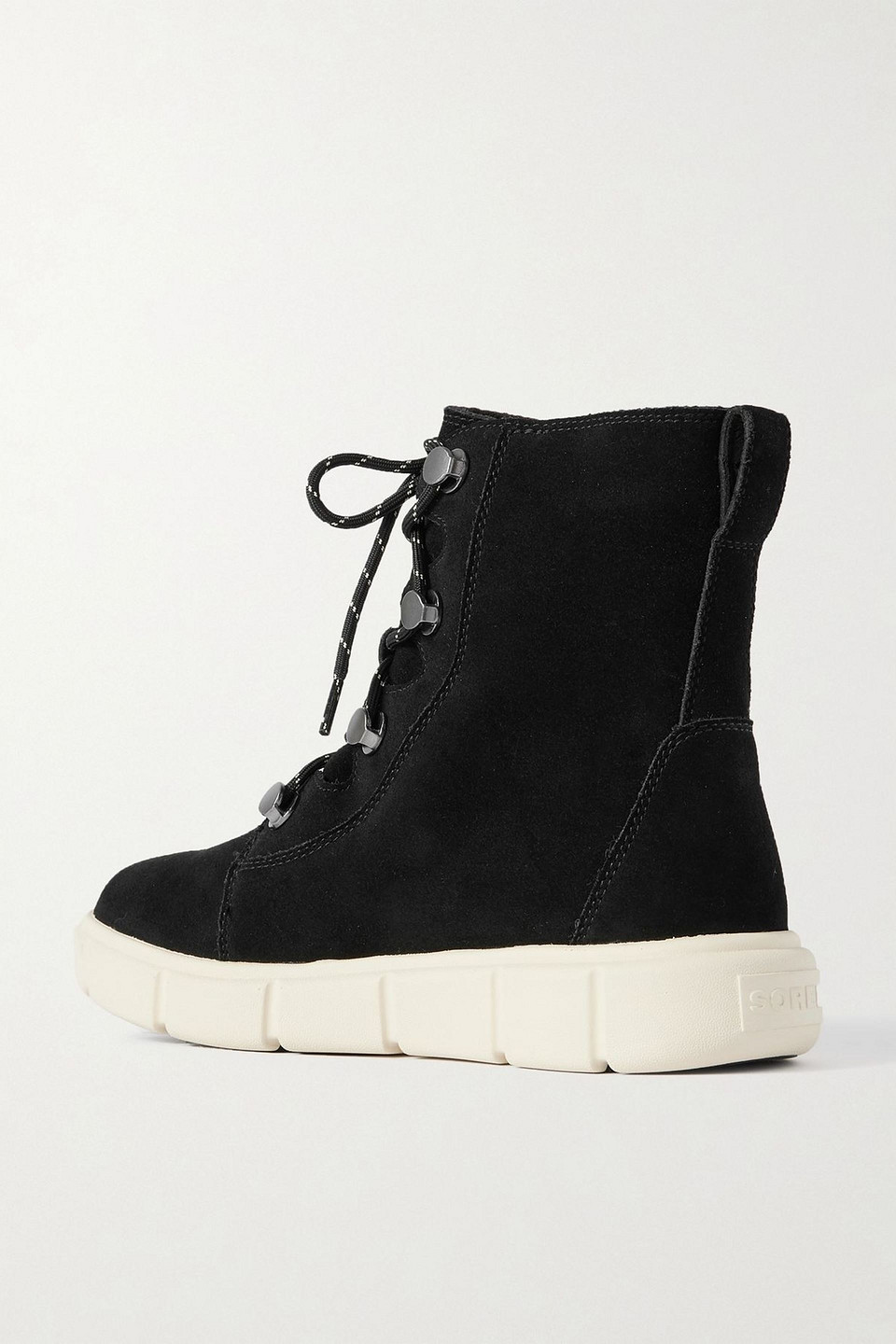  Sorel - Explorer Iii Jane Ankle Boots Aus Veloursleder - Schwarz - Us 5 