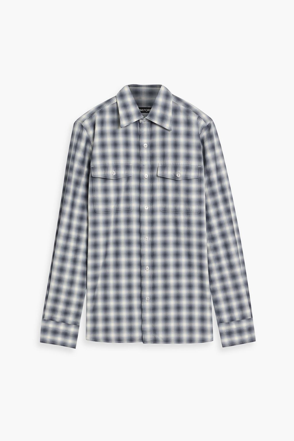 TOM FORD Checked cotton-poplin shirt | THE OUTNET
